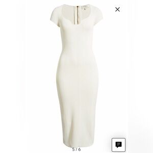 Ted Baker London Alixis Midi Dress White. Size 3 (US8). Like New. Worn once.